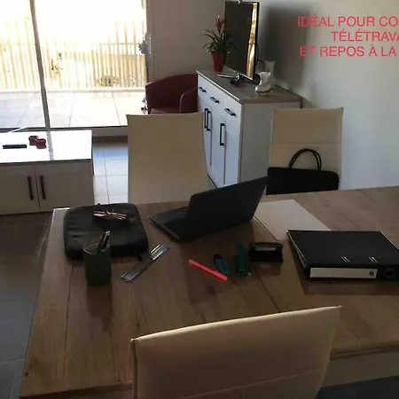 T2 Neuf + Piscine, 5 Mn A Pied Des Plages Serignan Exterior photo