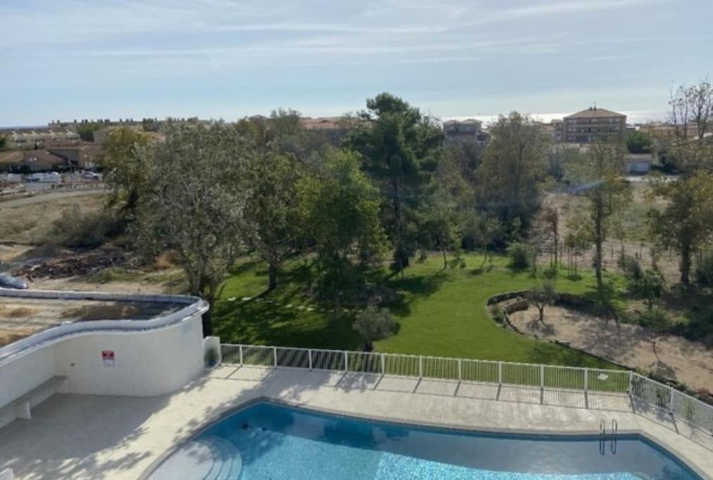 Apartment T2 Neuf + Piscine, 5 Mn A Pied Des Plages Serignan